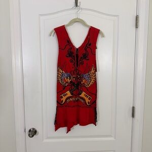 Vibrant Red Kimikal Dress/Top